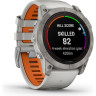 Часы GARMIN FENIX 7X PRO – SAPPHIRE SOLAR EDITION TITANIUM WITH FOG GRAY/EMBER ORANGE BAND 010-02778-15