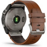 Часы GARMIN FENIX 7X SAPPHIRE SOLAR TITANIUM WITH A CHESTNUT LEATHER STRAP 11166