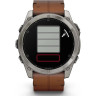 Смарт-часы GARMIN FENIX 8 AMOLED 51 мм SAPPHIRE TITANIUM WITH CHESTNUT LEATHER BAND 010-02905-40